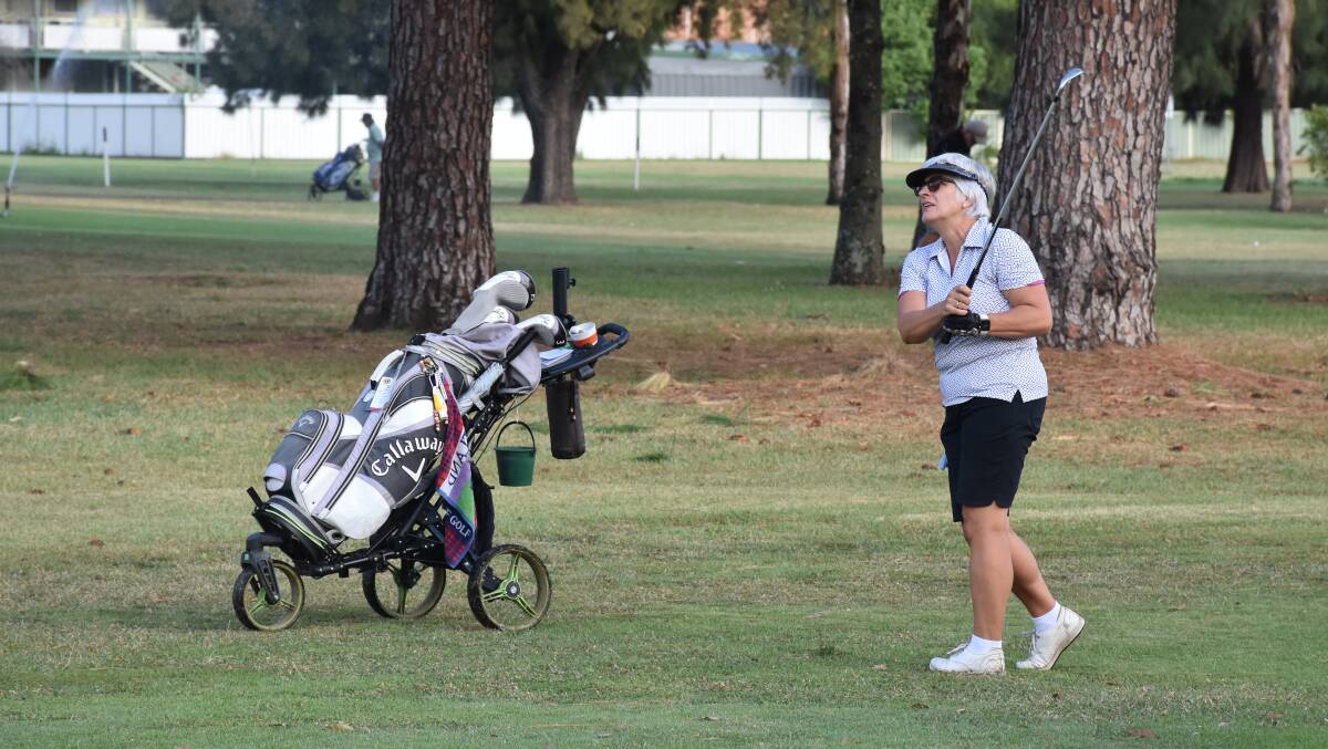 EARLIER THIS WEEK: Seven women competed in the veterans stableford competition.