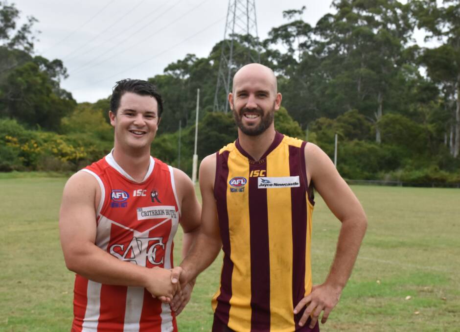 WELL PLAYED: Singleton Rooster Alex Mitchell battled Cardiff captain Bryce Graetz on Saturday. Both were in contention for the Argus' top ten list.