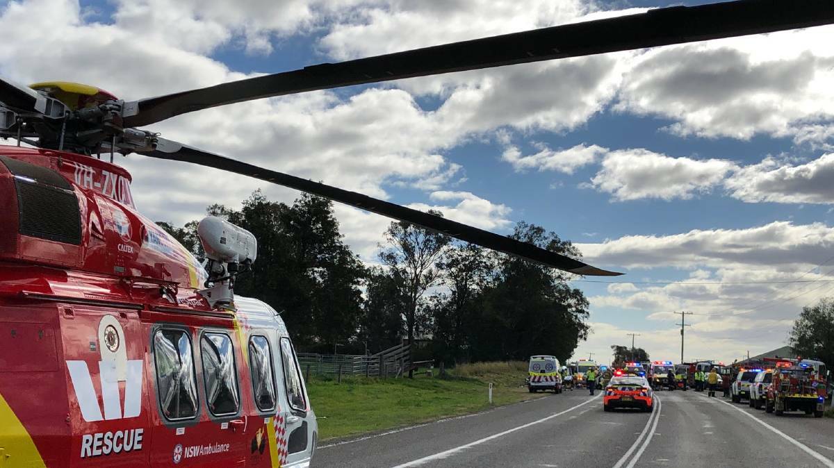 LASTEST INCIDENT: A Westpac Rescue Helicopter transported a six year old boy from Whittingham to John Hunter Hospital on Friday afternoon after he suffered multiple injuries in a two-vehicle crash on the New England Highway.