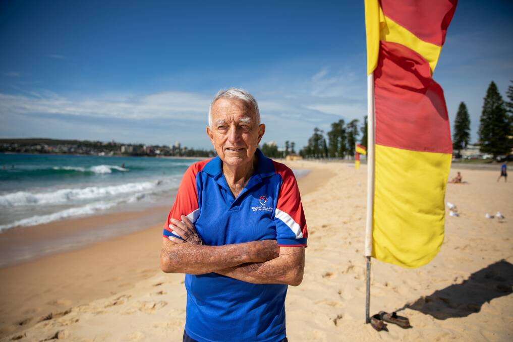 Long time Queenscliff Surf Life Saving Club member Terry Boardman, 87. Picture: Geoff Jones