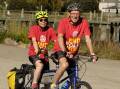PEDALLING TO END POLIO: Phil and Joyce Ogden will cycle across the Nullarbor. 