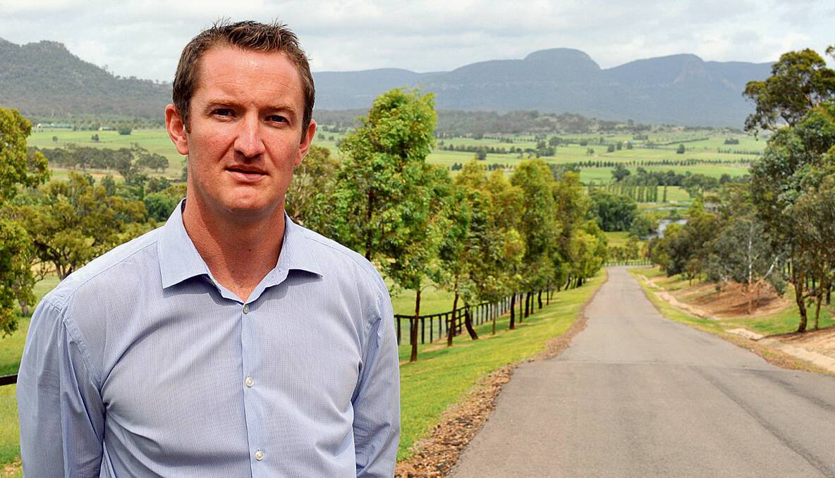PRISTINE: With what he describes as some of the best horse rearing land in Australia in the background Coolmore’s business manager Paddy Power wants the state government to    immediately suspend Doyles Creek Mining’s exploration licence.