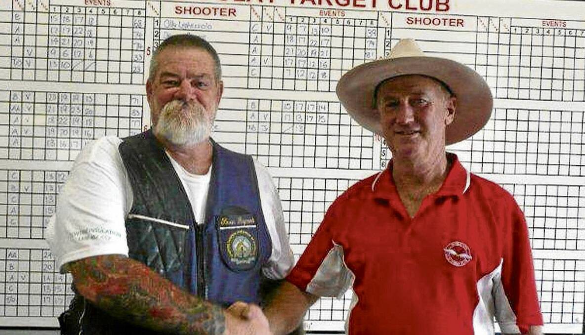 SHARP SHOOTERS: AA grade winner Kevin Raymond (left) and A grade winner Jack Barker enjoyed success at  Sunday’s competition.